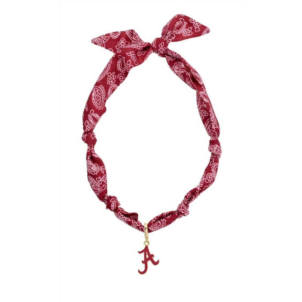 NEW CANVAS STYLE women's alabama crimson tide bandana scarf necklace with logo p